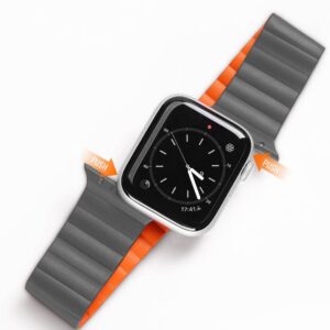 DUX DUCIS Chain - magnetic silicone strap for Apple Watch 38/40/41mm grey