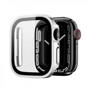 DUX DUCIS Hamo - Elektroplated Protective Case for Apple Watch Series 7/8 41mm silver