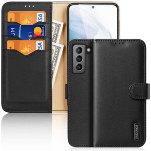 DUX DUCIS Hivo - Leather Wallet Case for Samsung Galaxy S21 FE black
