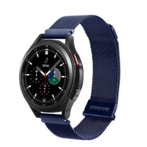 DUX DUCIS Milanese - stainless steel magnetic strap for Samsung Galaxy Watch / Huawei Watch / Honor Watch (20mm band) blue