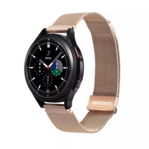 DUX DUCIS Milanese - stainless steel magnetic strap for Samsung Galaxy Watch / Huawei Watch / Honor Watch (20mm band) gold
