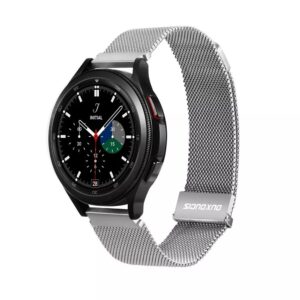 DUX DUCIS Milanese - stainless steel magnetic strap for Samsung Galaxy Watch / Huawei Watch / Honor Watch (20mm band) silver