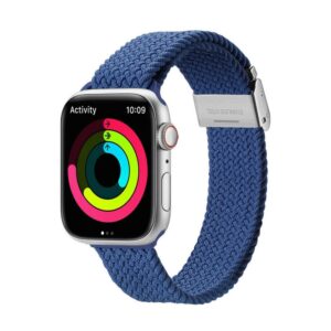 DUX DUCIS Mixture II - stretchable braided strap for Apple Watch 38/40/41mm blue