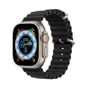 DUX DUCIS Ocean Wave - sport silicone strap for Apple Watch 38/40/41mm black