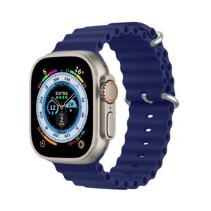 DUX DUCIS Ocean Wave - sport silicone strap for Apple Watch 38/40/41mm blue
