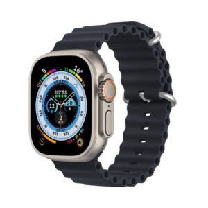 DUX DUCIS Ocean Wave - sport silicone strap for Apple Watch 38/40/41mm graphite
