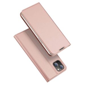 DUX DUCIS Skin Pro - Smooth Leather Case for Apple iPhone 14 Plus rose