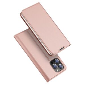 DUX DUCIS Skin Pro - Smooth Leather Case for Apple iPhone 14 Pro Max rose