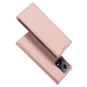 DUX DUCIS Skin Pro - Smooth Leather Case for Redmi Note 12 5G rose