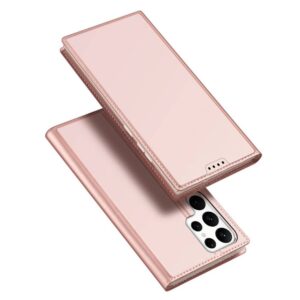 DUX DUCIS Skin Pro - Smooth Leather Case for Samsung Galaxy S23 Ultra rose
