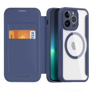 DUX DUCIS Skin X Pro - Folio Case compatible with MagSafe for Apple iPhone 13 Pro Max blue
