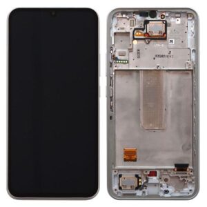 LCD with Touch Screen & Front Cover Samsung A346B Galaxy A34 5G Silver (Original)