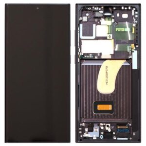 LCD with Touch Screen & Front Cover Samsung S918B Galaxy S23 Ultra 5G Black (Original)