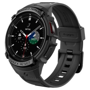SPIGEN Rugged Armor ”PRO” case for SAMSUNG Galaxy Watch 6 Classic (43 MM) matte black