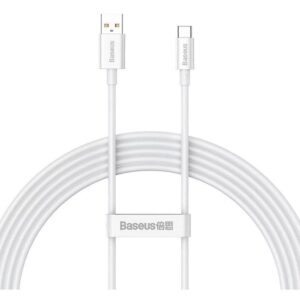 BASEUS cable USB A to Typ C PD 100W 2m white P10320102214-03