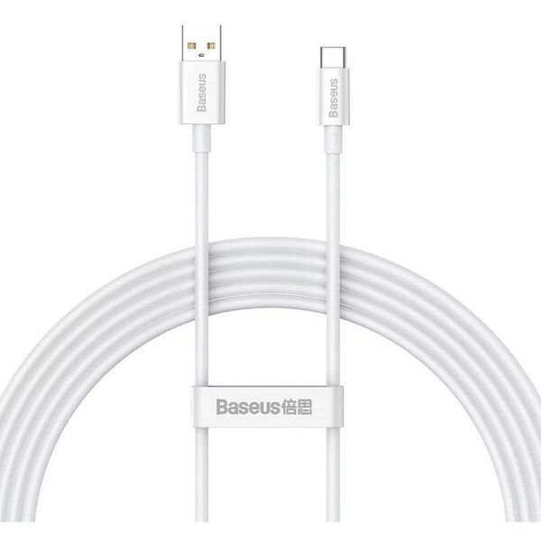 BASEUS cable USB A to Typ C PD 100W 2m white P10320102214-03