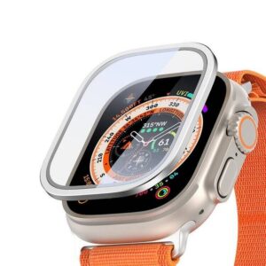 DUX DUCIS Flas - Tempered glass with frame for Apple Watch Ultra/Ultra 2 49mm silver