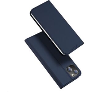 DUX DUCIS Skin Pro - Smooth Leather Case for Apple iPhone 15 Plus blue