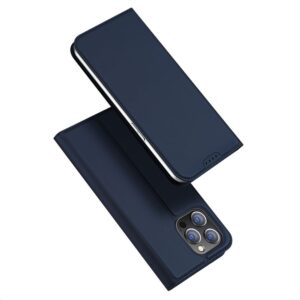 DUX DUCIS Skin Pro - Smooth Leather Case for Apple iPhone 15 blue