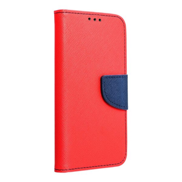 Fancy Book case for IPHONE 15 PRO red / navy