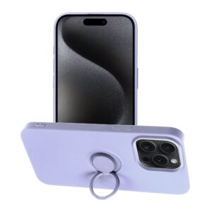 SILICONE RING Case for IPHONE 15 PRO MAX violet