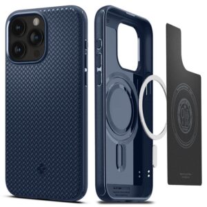 SPIGEN Mag Armor compatible with MagSafe for IPHONE 15 PRO MAX navy blue