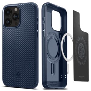 SPIGEN Mag Armor compatible with MagSafe for IPHONE 15 PRO navy blue