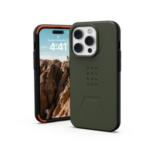 ( UAG ) Urban Armor Gear Civilian compatible with MagSafe for IPHONE 14 PRO MAX green