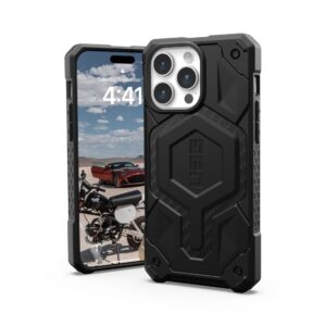 ( UAG ) Urban Armor Gear Monarch Pro for IPHONE 15 PRO MAX compatible with MagSafe kevlar black