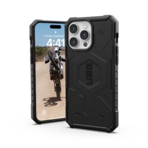 ( UAG ) Urban Armor Gear Pathfinder compatible with Magsafe for IPHONE 15 PRO MAX black