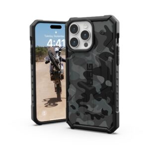 ( UAG ) Urban Armor Gear Pathfinder compatible with Magsafe for IPHONE 15 PRO MAX midnight camo