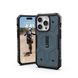 ( UAG ) Urban Armor Gear Pathfinder compatible with Magsafe for IPHONE 15 PRO cloud blue