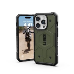( UAG ) Urban Armor Gear Pathfinder compatible with Magsafe for IPHONE 15 PRO olive