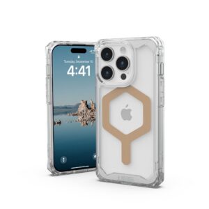 ( UAG ) Urban Armor Gear Plyo compatible with Magsafe for IPHONE 15 PRO ice gold
