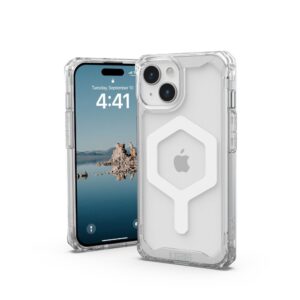 (UAG) Urban Armor Gear Plyo compatible with Magsafe for IPHONE 15 ice white