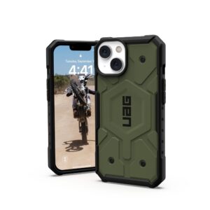 ( UAG ) Urban Armor Geat Pathfinder for IPHONE 13 / 14 compatible with MagSafe green
