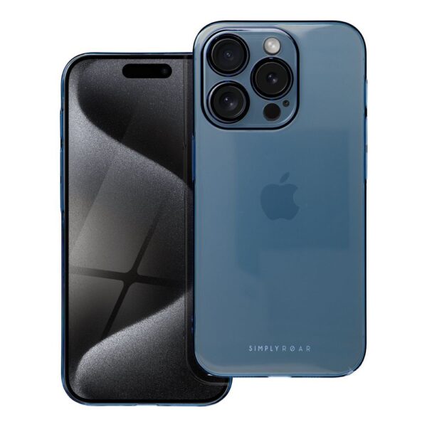 Roar Pure Simple Fit Case - for iPhone 15 Pro   navy