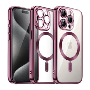 TechWave Magsafe Clear case for iPhone 15 Plus Pink