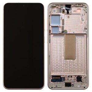 LCD with Touch Screen & Front Cover Samsung S911B Galaxy S23 5G Cream (Original)