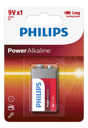 PHILIPS Power αλκαλικές μπαταρίες 6LR61P1B/10