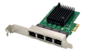POWERTECH κάρτα επέκτασης PCIe σε 4x RJ45 GbE ST708
