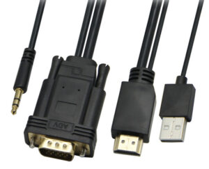 POWERTECH καλώδιο HDMI & USB σε VGA & 3.5mm CAB-H111