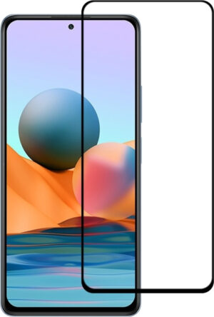 TechWave 5D Full Glue Tempered Glass for Xiaomi Redmi Note 10 Pro black