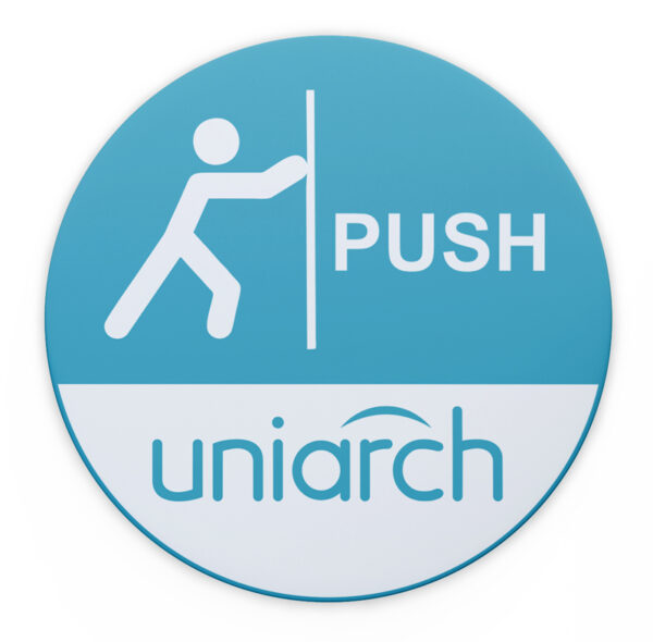 UNIARCH αυτοκόλλητο Push HW200222