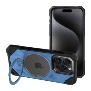 Armor Mag Cover case compatible with MagSafe for IPHONE 15 PRO MAX blue