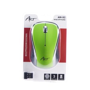 Art Optical wireless mouse USB AM-92 green