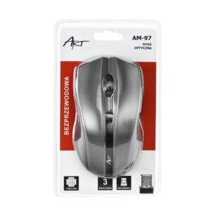 Art Optical wireless mouse USB AM-97 silver