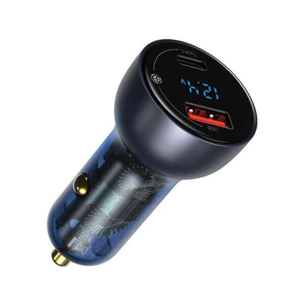 BASEUS car charger Particular Digital USB + Type C QC3.0 PD 65W tarnish CCKX-C0A/VCKX65C