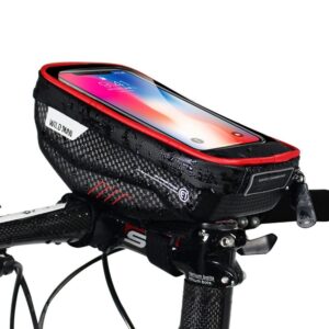Bicycle holder / bag with a cover for handlebars with zipper WILDMAN E1 1L 4 "- 7"