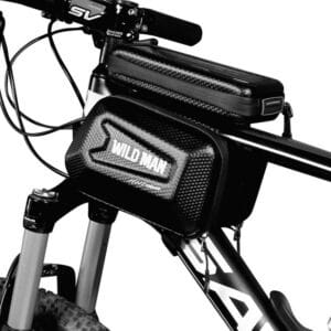 Bicycle holder / front beam bag with touch screen with zipper WILDMAN ES6 1L 4 "- 7"